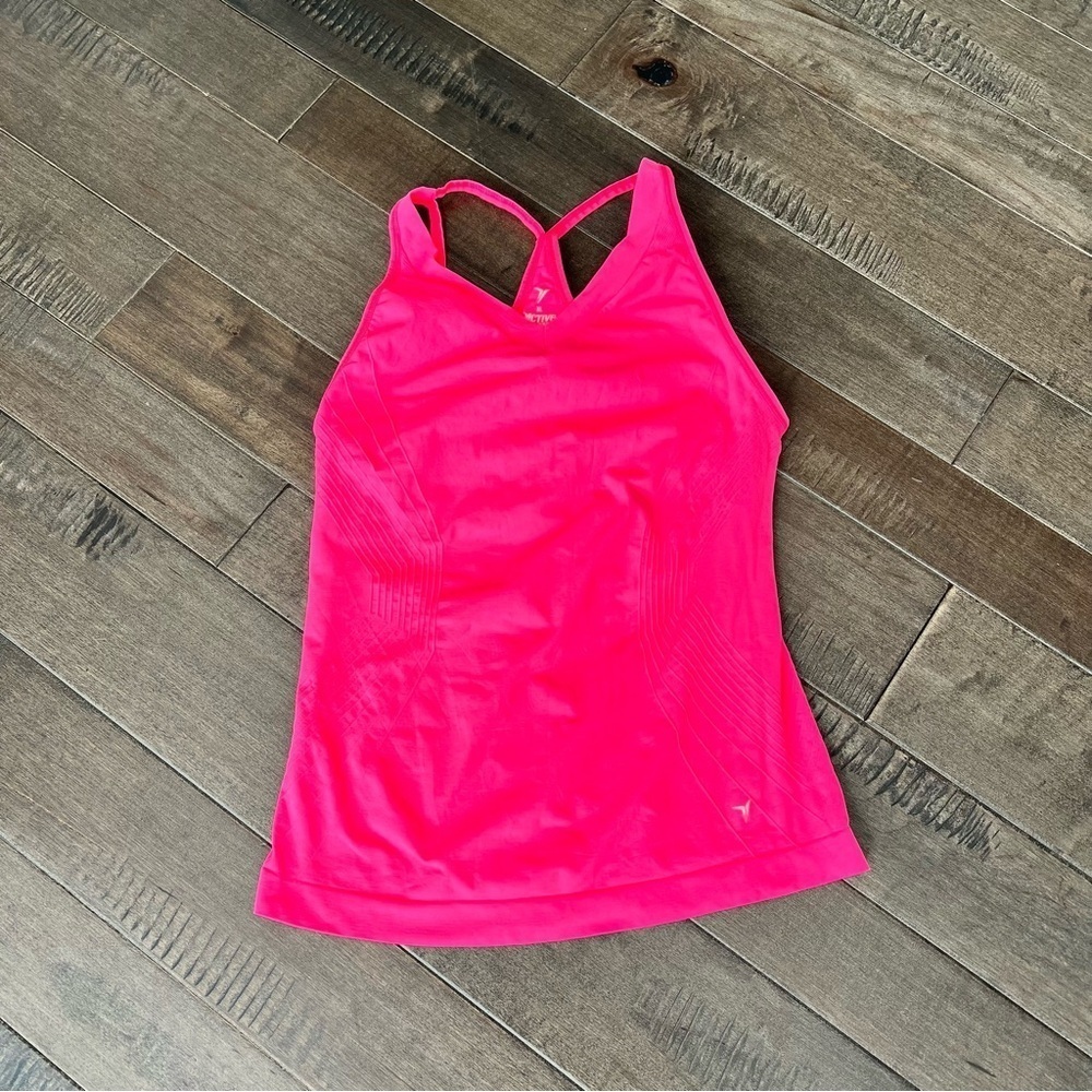 Old Navy Active Tank Top XL Women’s Bright Neon Pink - Picture 4 of 4